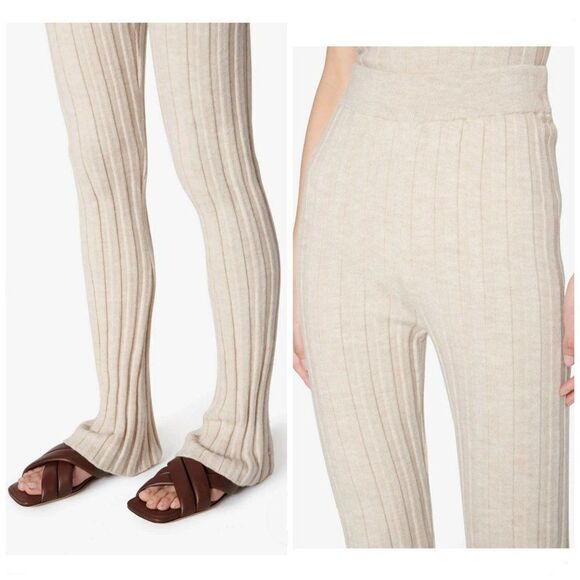 Anine Bing 100% Wool Ribbed Val Pants Size Medium - Picture 7 of 14